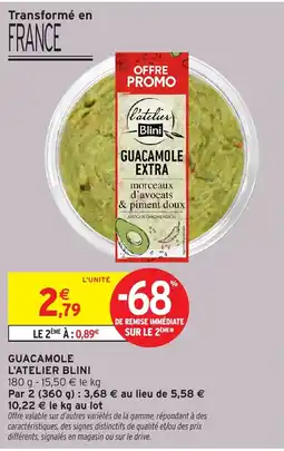 Intermarché Express L'ATELIER BLINI GUACAMOLE offre
