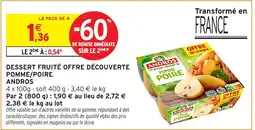 Intermarché Express ANDROS DESSERT FRUITÉ offre