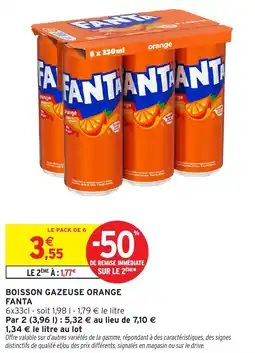 Intermarché Express FANTA BOISSON GAZEUSE ORANGE offre