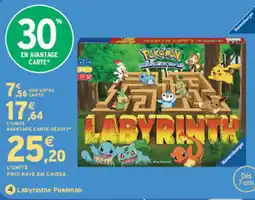 Intermarché Express Ravensburger Labyrinthe Pokémon offre