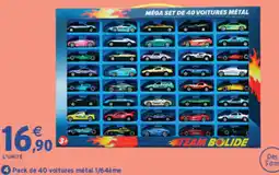 Intermarché Express TEAM BOLIDE MÉGA SET DE 40 VOITURES MÉTAL offre