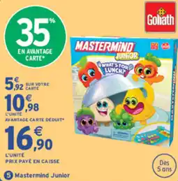 Intermarché Contact Goliath Mastermind Junior offre