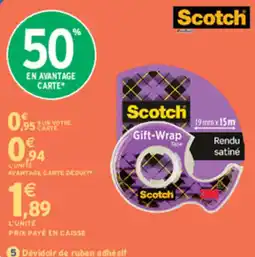 Intermarché Express Scotch Dévidoir de ruban adhésif offre