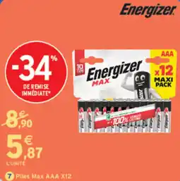 Intermarché Express Energizer Piles Max AAA offre