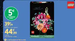 Intermarché Contact LEGO Pretty Pink Flower Bouquet offre