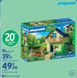 Intermarché Express Playmobil Country maison de la ferme offre