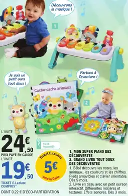 E.Leclerc MON SUPER PIANO DES DÉCOUVERTES offre