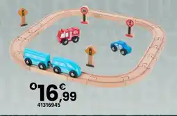 JouéClub L'atelier du bois set de train en bois offre