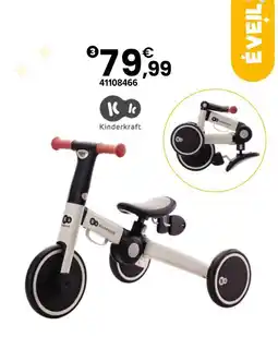 JouéClub Kinderkraft tricycle 4trike gris argent offre