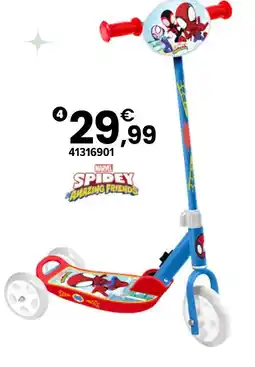 JouéClub Marvel trottinette 3 roues pliable spidey offre