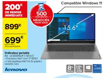Carrefour Ordinateur portable offre