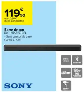 Carrefour Barre de son offre