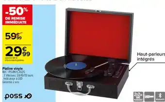 Carrefour Platine vinyle offre
