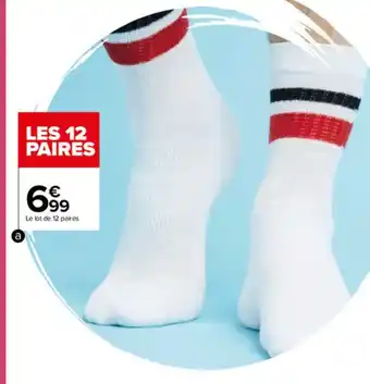 Carrefour Mi-chaussettes de sport homme offre