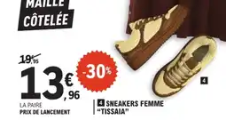 E.Leclerc Tissaia Sneakers Femme offre