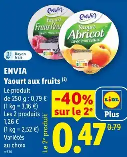 Lidl Envia Yaourt aux fruits offre