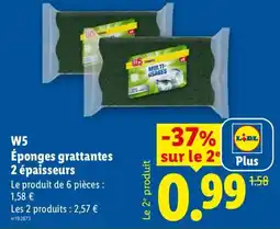 Lidl W5 Éponges grattantes offre