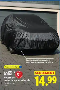 Lidl ULTIMATE SPEED Housse de protection pour véhicule offre
