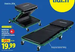 Lidl PARKSIDE Chariot de mécanicien et tabouret d'atelier offre