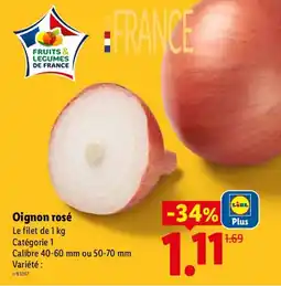 Lidl Oignon rosé offre