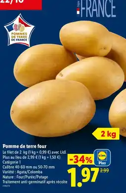 Lidl Pomme de terre four offre