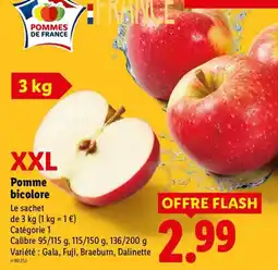 Lidl Pommes de France Pomme bicolore offre