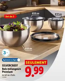 Lidl SILVERCREST Bols mélangeurs Premium offre