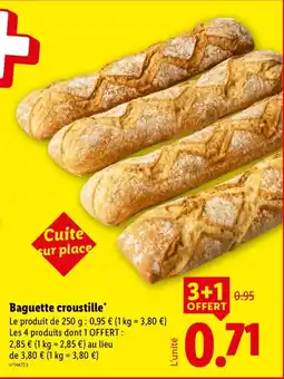 Lidl Baguette croustille offre