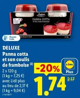 Lidl Deluxe Panna cotta offre