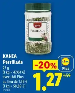 Lidl KANIA Persillade offre