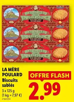 Lidl LA MÈRE POULARD Biscuits sablés offre