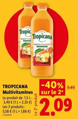 Lidl Tropicana Multivitamines offre