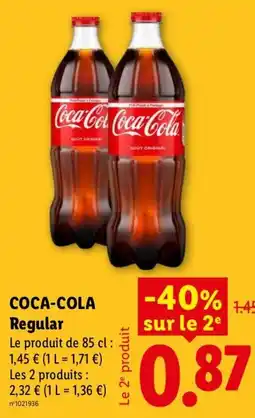 Lidl Coca-Cola Regular offre