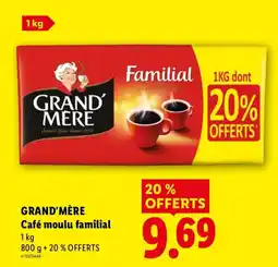 Lidl GRAND'MÈRE Café moulu familial offre