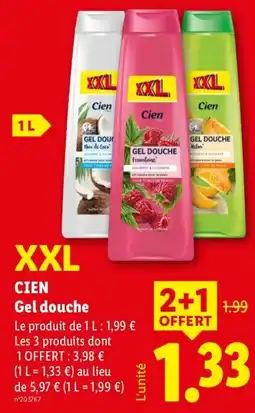 Lidl Cien Gel douche offre