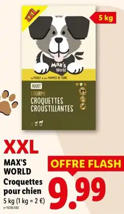 Lidl MAX'S WORLD Croquettes pour chien offre