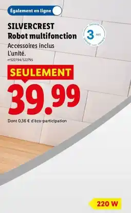 Lidl SILVERCREST Robot multifonction offre