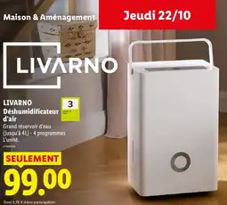 Lidl LIVARNO Déshumidificateur d'air offre
