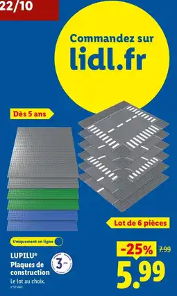 Lidl LUPILU Plaques de construction offre