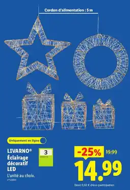 Lidl LIVARNO Éclairage décoratif LED offre