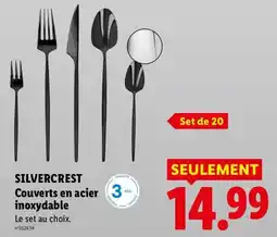 Lidl SILVERCREST Couverts en acier inoxydable offre