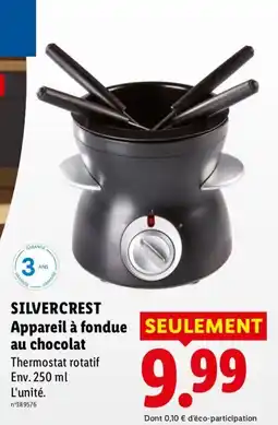 Lidl SILVERCREST Appareil à fondue au chocolat offre