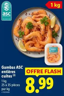 Lidl Gambas ASC offre