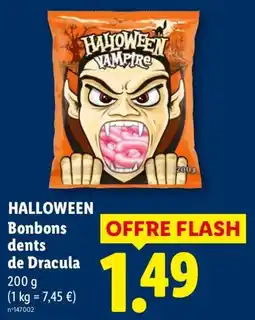 Lidl HALLOWEEN Bonbons dents de Dracula offre
