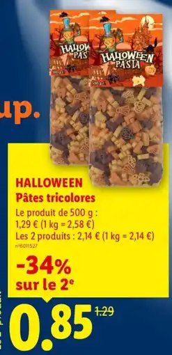 Lidl Halloween Pasta offre