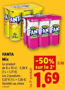 Lidl FANTA Mix offre