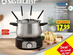 Lidl SILVERCREST Service à fondue électrique offre