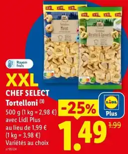 Lidl CHEF SELECT Tortelloni offre