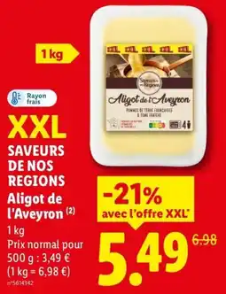 Lidl Aligot de l'Aveyron offre