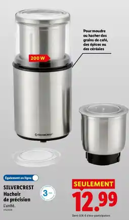 Lidl SILVERCREST Hachoir de précision offre